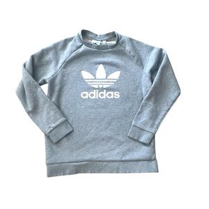 Classic Trefoil Adidas Sweatshirt Heather Gray Size Small